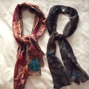 5 for $25 Bundle Two silk scarves